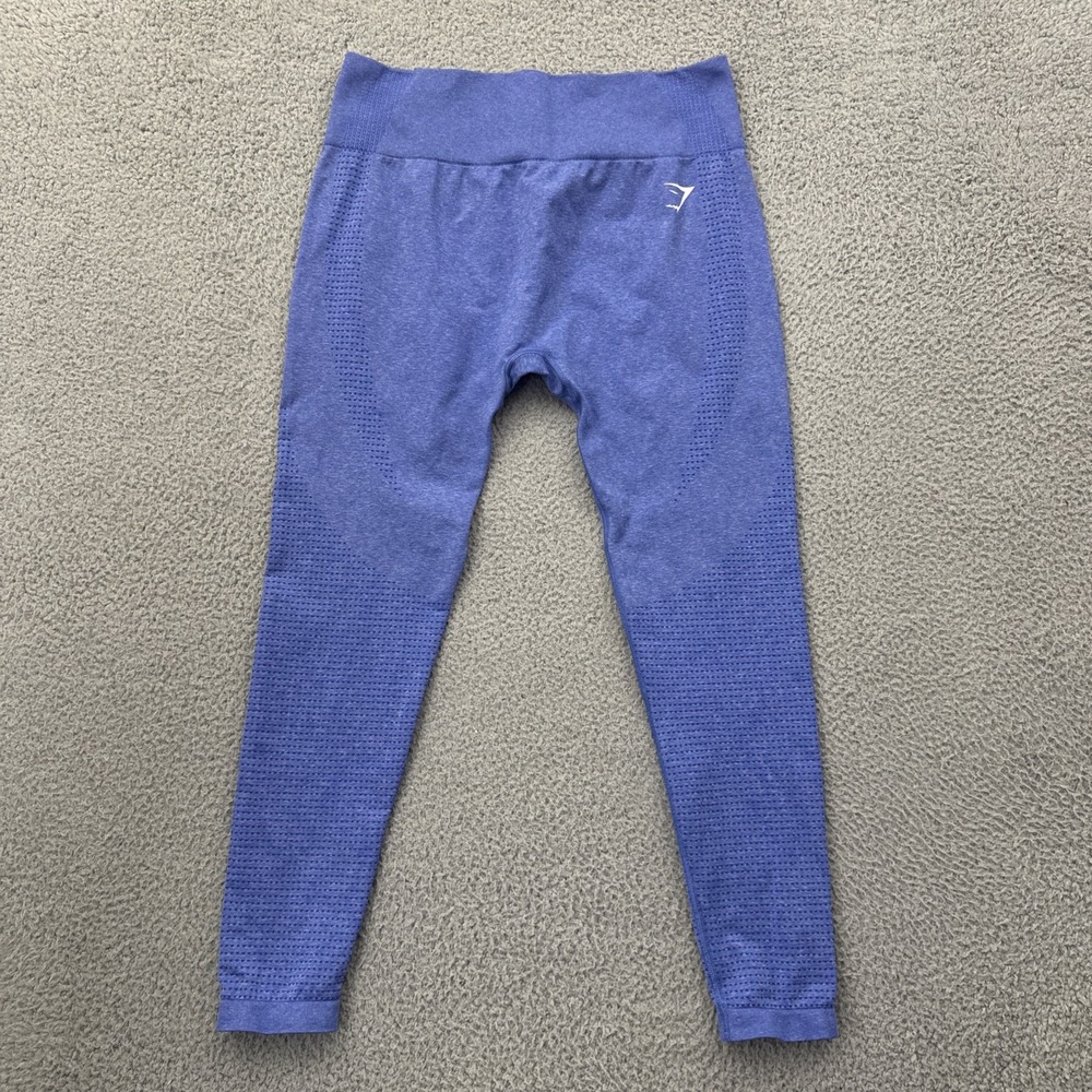 Gymshark Vital Seamless Leggings Blue Athletic Workout Gym Women's XL x 25